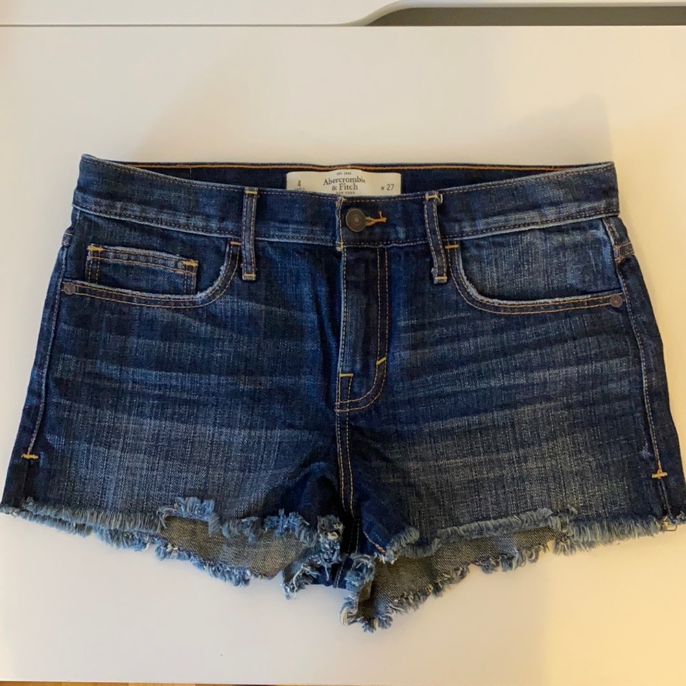 Abercrombie & Fitch Mid Rise Denim Shorts